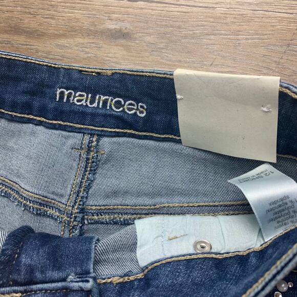 Maurices Pearl Jeweled Bling Shorts - Picture 3 of 7